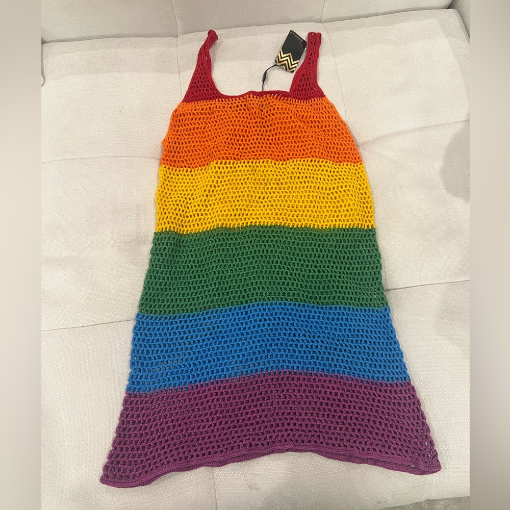Colorful Crochet Dress